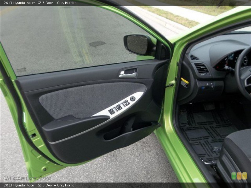 Gray Interior Door Panel for the 2013 Hyundai Accent GS 5 Door #78197460