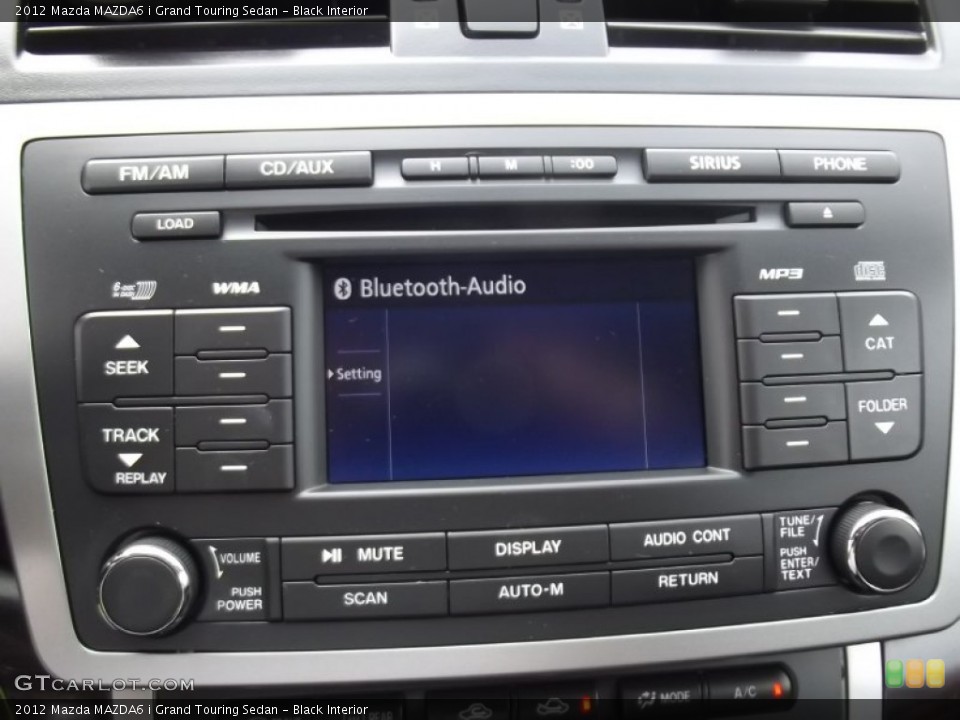 Black Interior Audio System for the 2012 Mazda MAZDA6 i Grand Touring Sedan #78198684