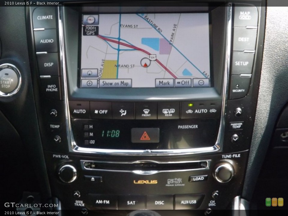 Black Interior Navigation for the 2010 Lexus IS F #78198699