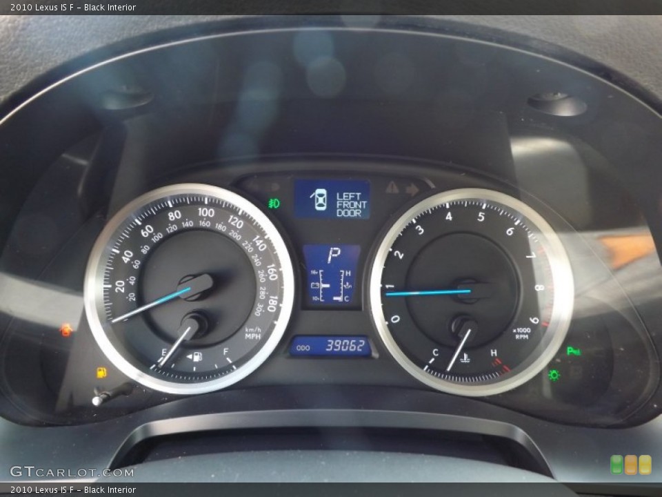 Black Interior Gauges for the 2010 Lexus IS F #78198714