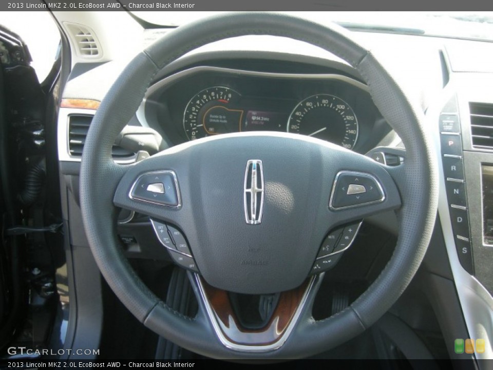 Charcoal Black Interior Steering Wheel for the 2013 Lincoln MKZ 2.0L EcoBoost AWD #78199644