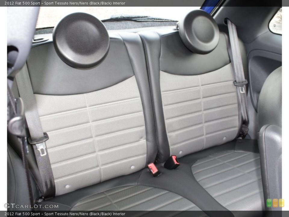 Sport Tessuto Nero/Nero (Black/Black) Interior Rear Seat for the 2012 Fiat 500 Sport #78200682