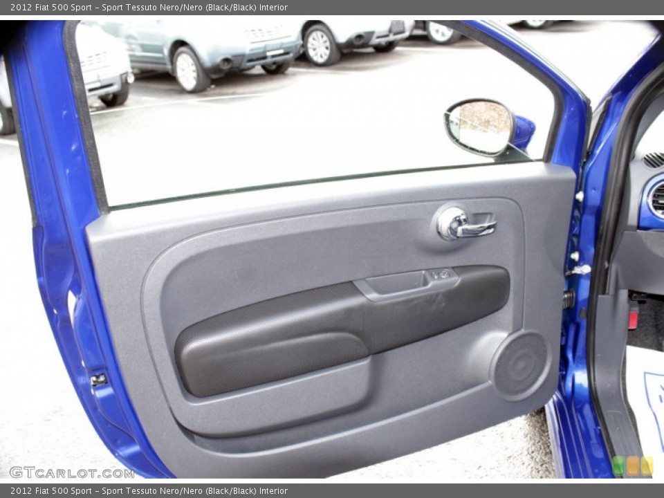 Sport Tessuto Nero/Nero (Black/Black) Interior Door Panel for the 2012 Fiat 500 Sport #78200800