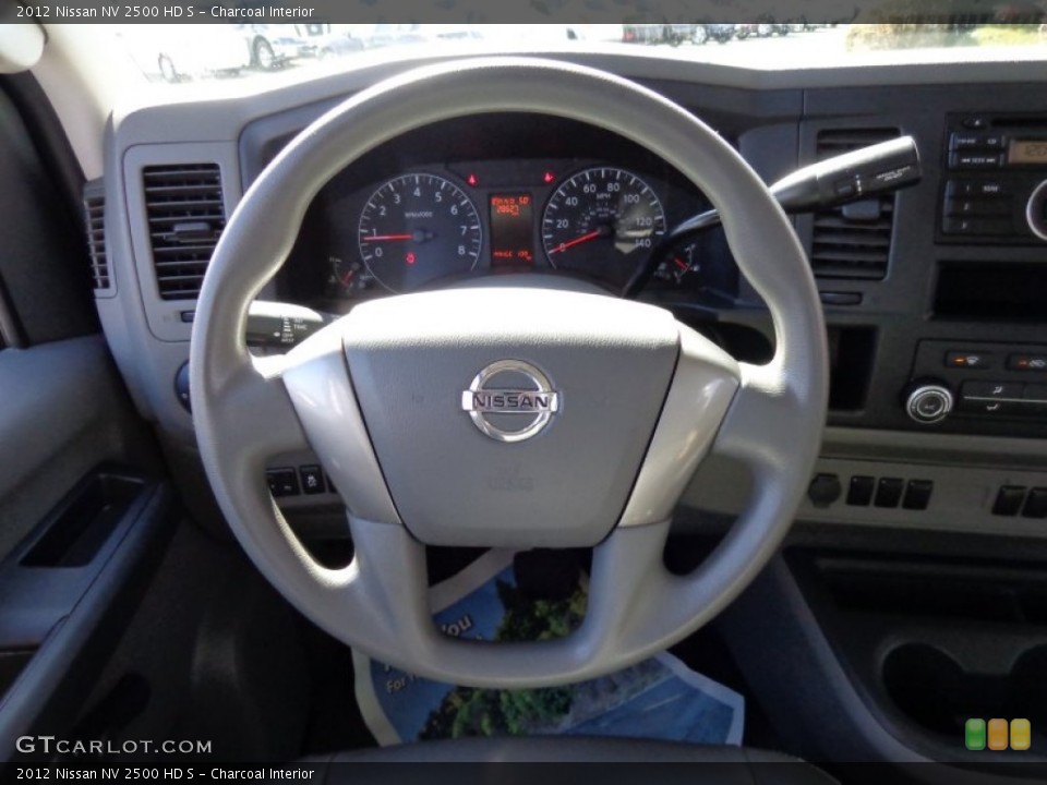 Charcoal Interior Steering Wheel for the 2012 Nissan NV 2500 HD S #78201369