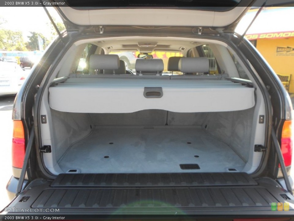 Gray Interior Trunk for the 2003 BMW X5 3.0i #78202320