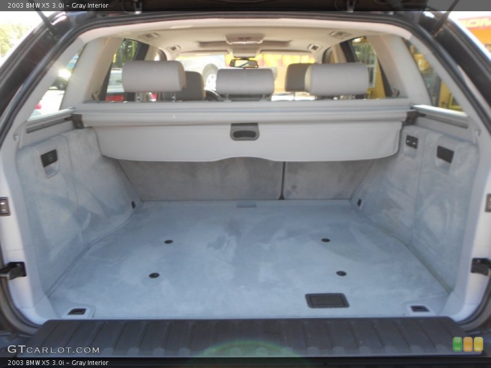 Gray Interior Trunk for the 2003 BMW X5 3.0i #78202326