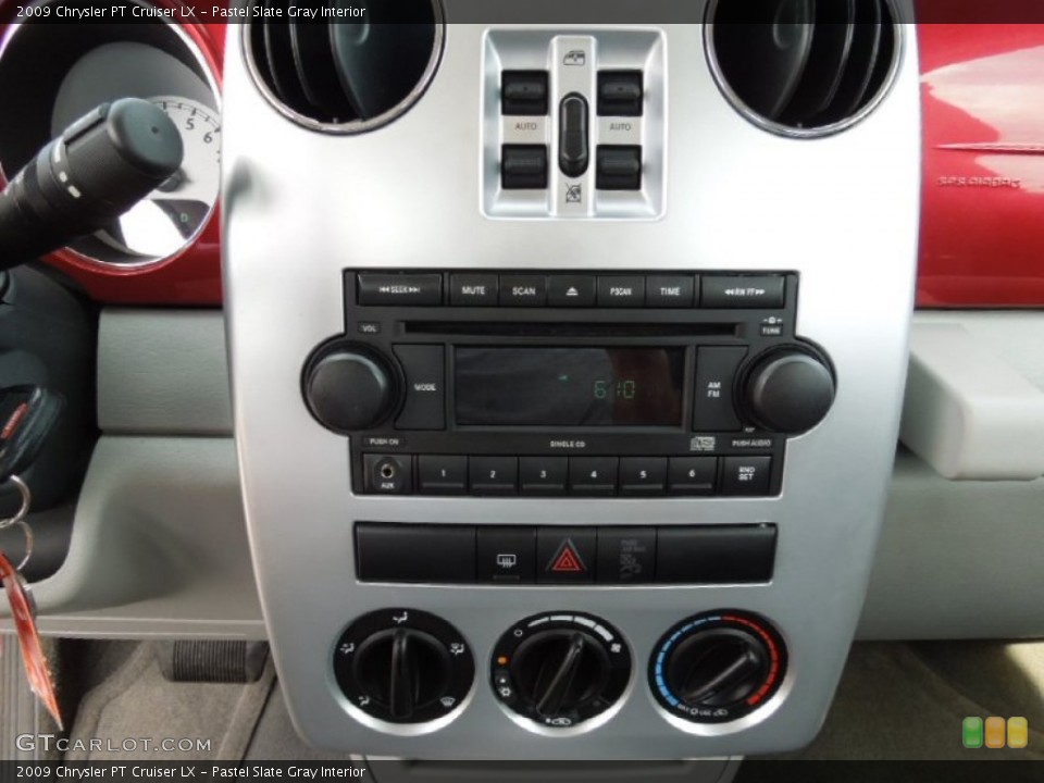 Pastel Slate Gray Interior Controls for the 2009 Chrysler PT Cruiser LX #78202491
