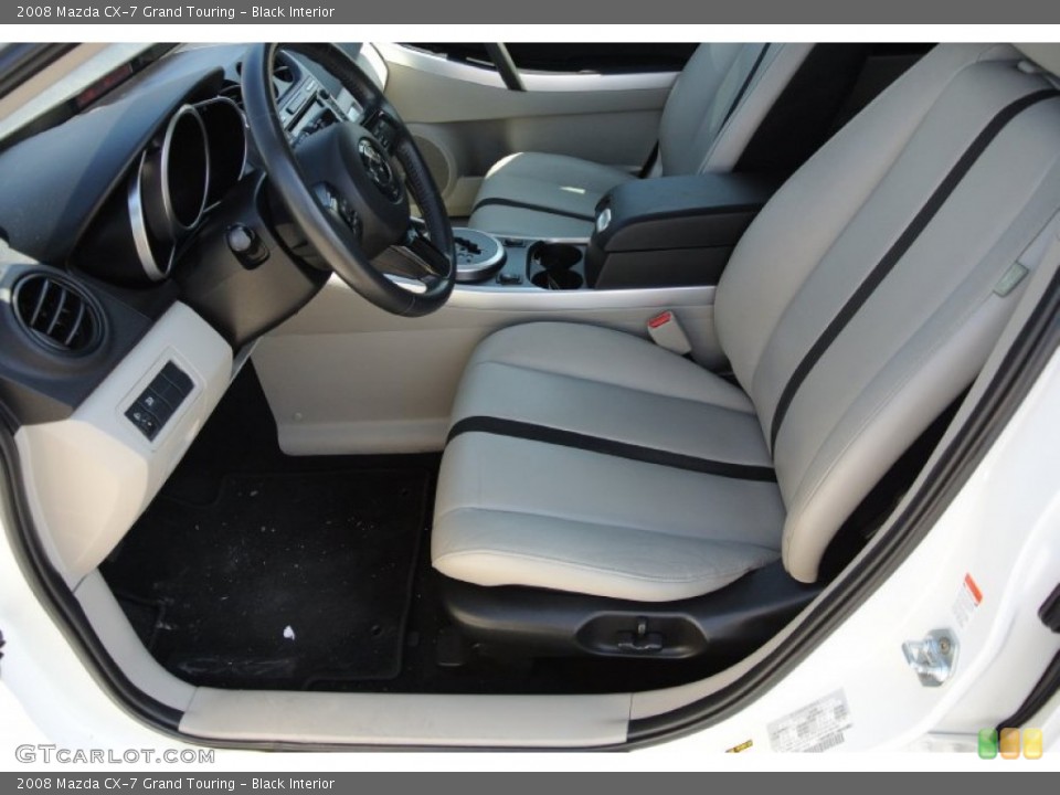 Black Interior Front Seat for the 2008 Mazda CX-7 Grand Touring #78202686