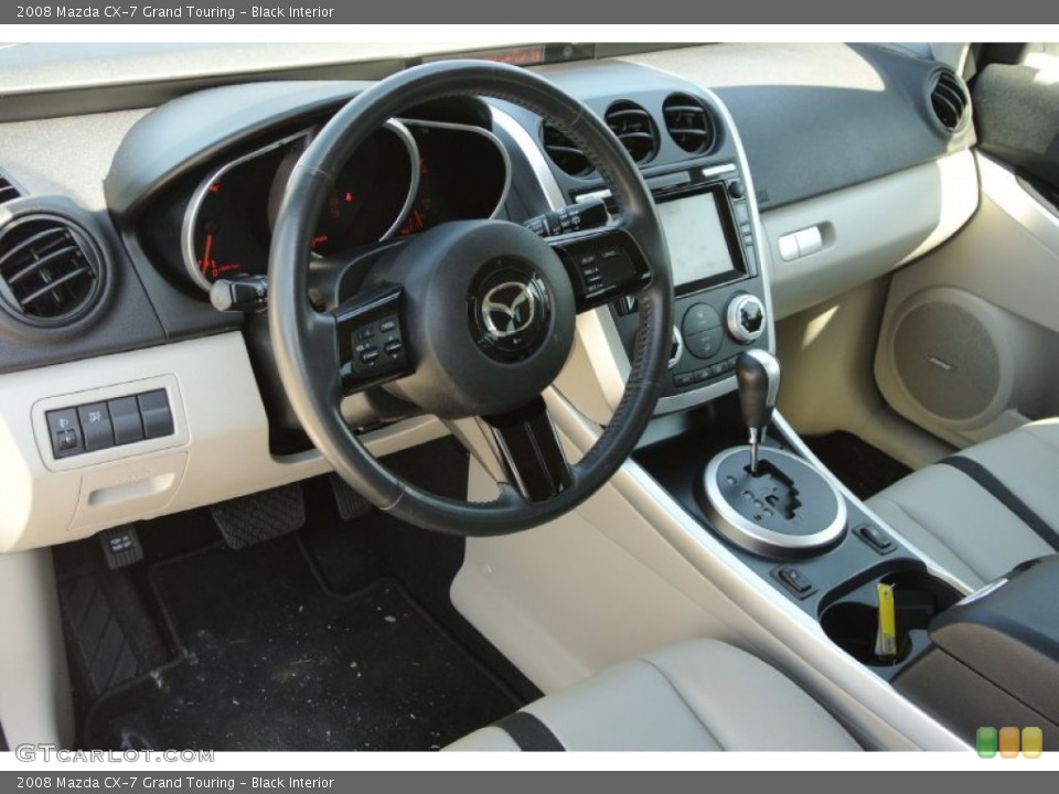 Black 2008 Mazda CX-7 Interiors