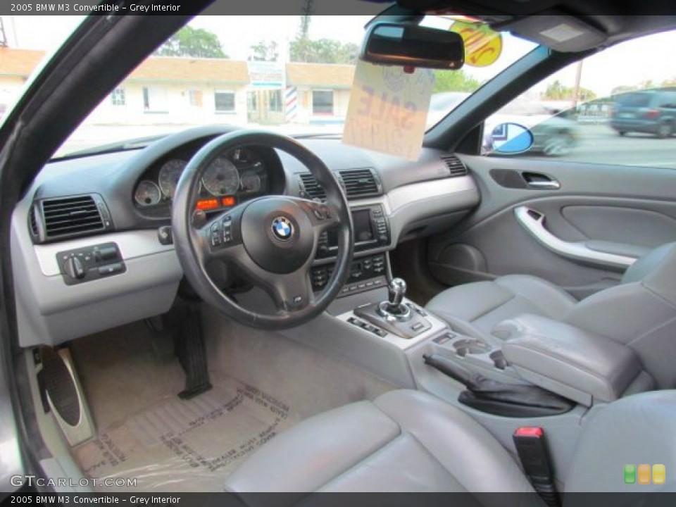 Grey Interior Prime Interior for the 2005 BMW M3 Convertible #78203568
