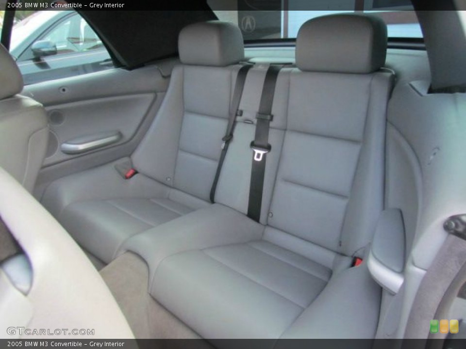 Grey Interior Rear Seat for the 2005 BMW M3 Convertible #78203598