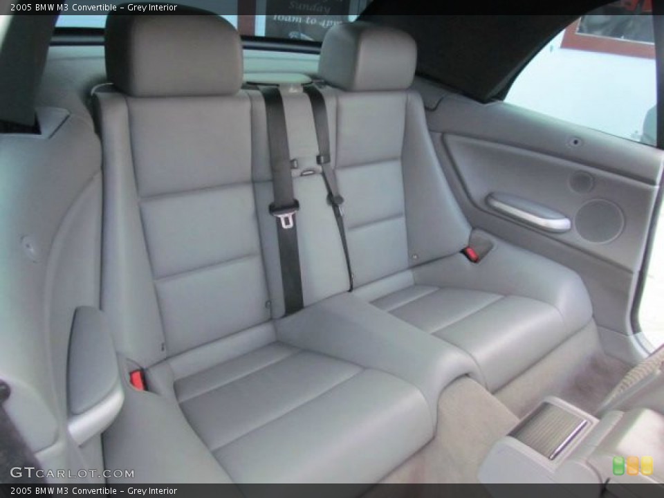 Grey Interior Rear Seat for the 2005 BMW M3 Convertible #78203614