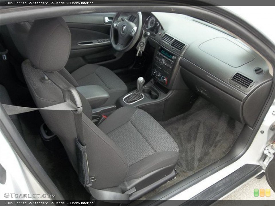 Ebony Interior Photo for the 2009 Pontiac G5  #78204399