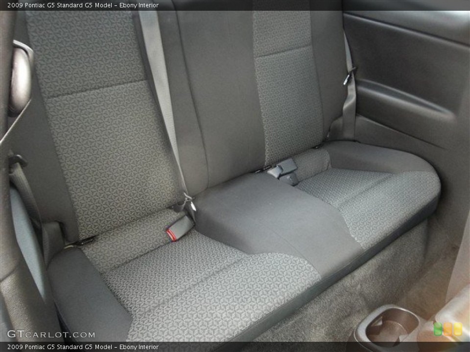 Ebony Interior Rear Seat for the 2009 Pontiac G5  #78204411
