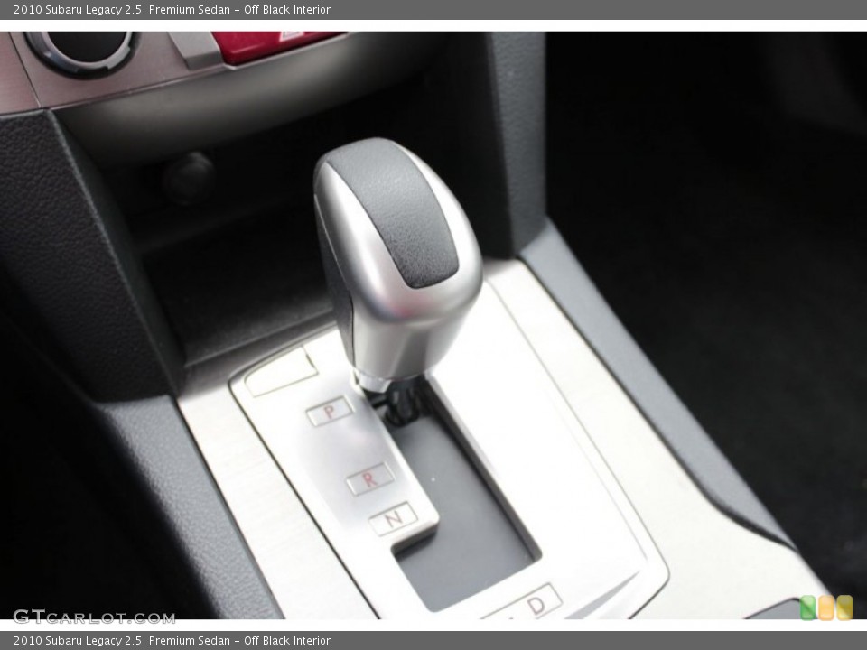 Off Black Interior Transmission for the 2010 Subaru Legacy 2.5i Premium Sedan #78205275