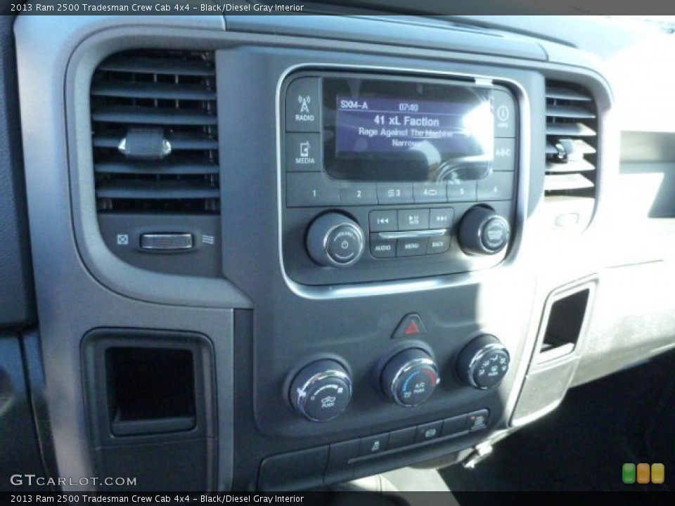 Black/Diesel Gray Interior Controls for the 2013 Ram 2500 Tradesman Crew Cab 4x4 #78206098
