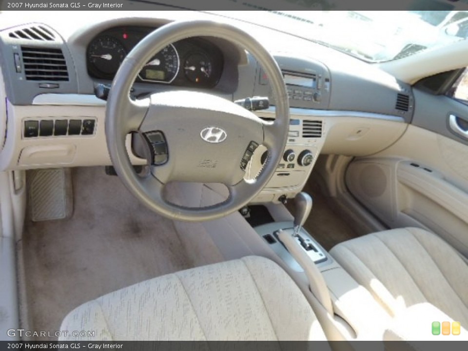 Gray Interior Prime Interior for the 2007 Hyundai Sonata GLS #78206537