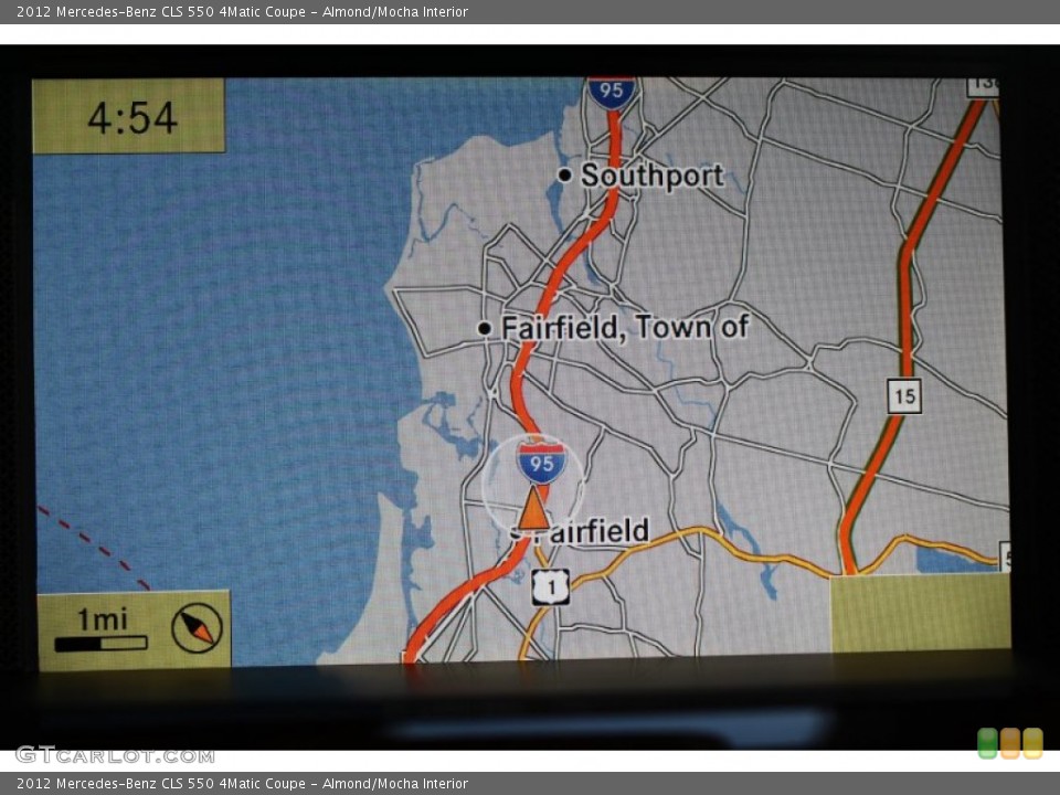 Almond/Mocha Interior Navigation for the 2012 Mercedes-Benz CLS 550 4Matic Coupe #78207912