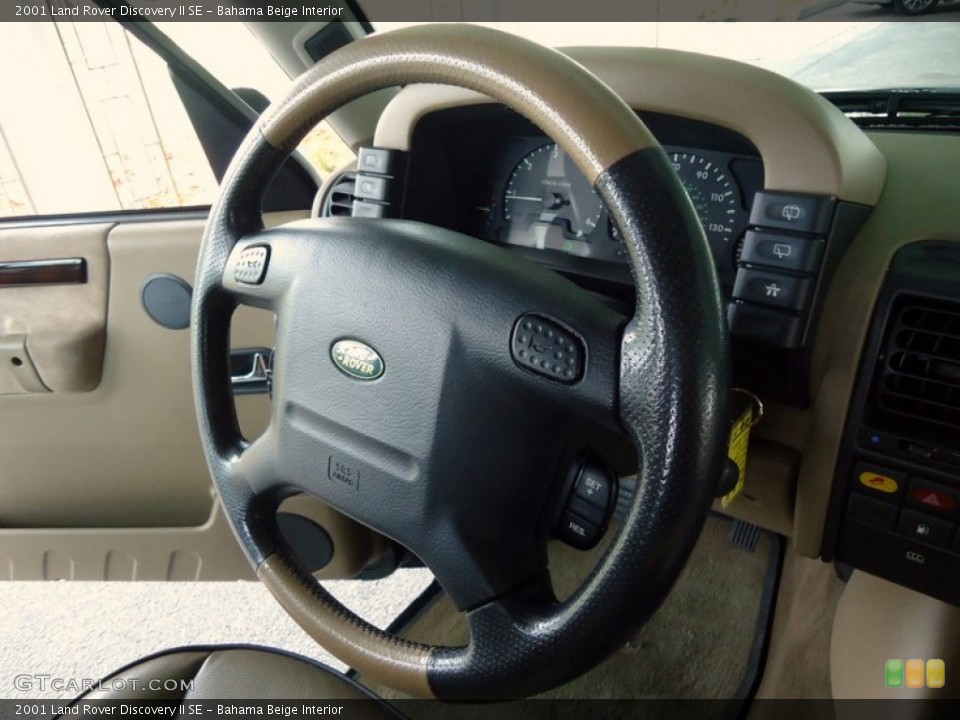 Bahama Beige Interior Steering Wheel for the 2001 Land Rover Discovery II SE #78208305