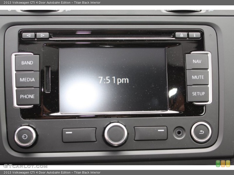 Titan Black Interior Controls for the 2013 Volkswagen GTI 4 Door Autobahn Edition #78208785
