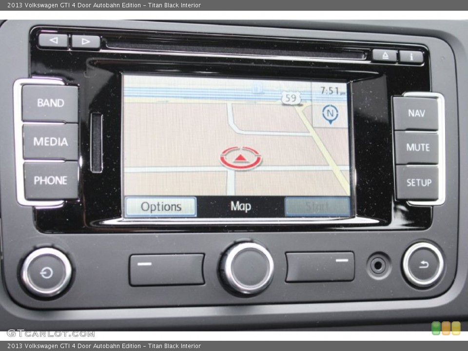 Titan Black Interior Controls for the 2013 Volkswagen GTI 4 Door Autobahn Edition #78208797