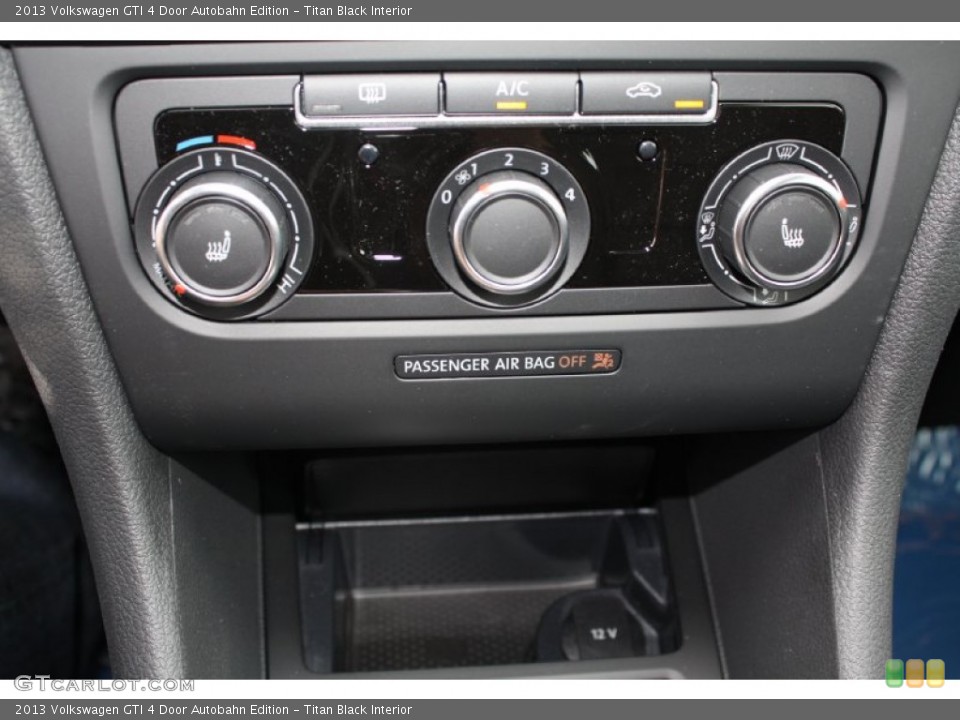 Titan Black Interior Controls for the 2013 Volkswagen GTI 4 Door Autobahn Edition #78208827