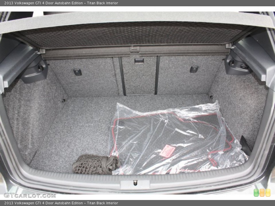 Titan Black Interior Trunk for the 2013 Volkswagen GTI 4 Door Autobahn Edition #78208935