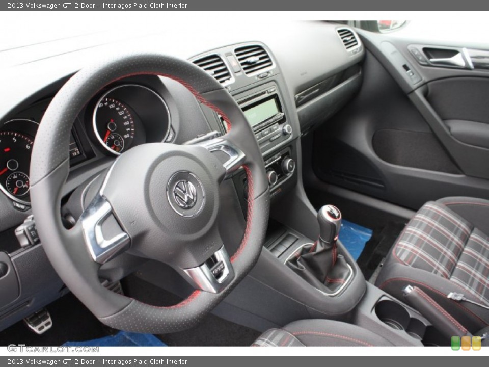 Interlagos Plaid Cloth Interior Dashboard for the 2013 Volkswagen GTI 2 Door #78209091