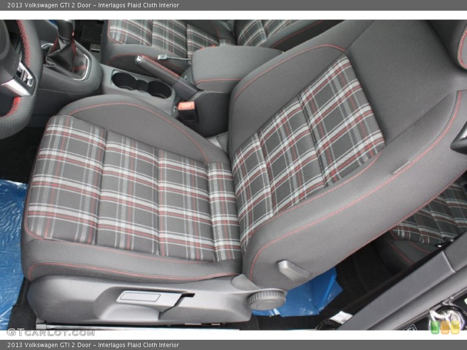 Interlagos Plaid Cloth Interior Front Seat for the 2013 Volkswagen GTI 2 Door #78209103