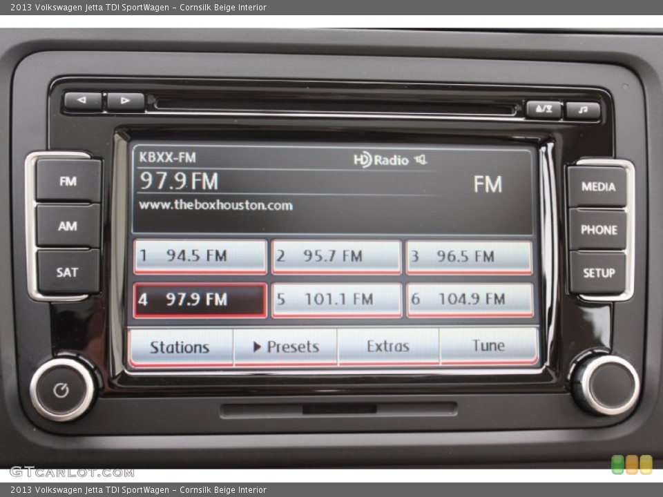 Cornsilk Beige Interior Audio System for the 2013 Volkswagen Jetta TDI SportWagen #78209544