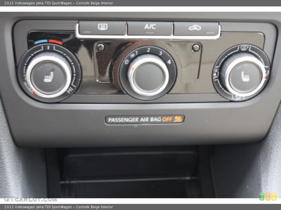 Cornsilk Beige Interior Controls for the 2013 Volkswagen Jetta TDI SportWagen #78209550