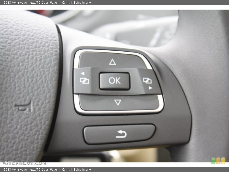 Cornsilk Beige Interior Controls for the 2013 Volkswagen Jetta TDI SportWagen #78209613