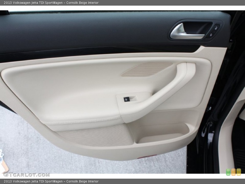 Cornsilk Beige Interior Door Panel for the 2013 Volkswagen Jetta TDI SportWagen #78209631