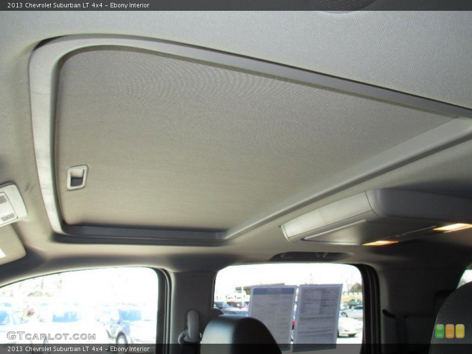 Ebony Interior Sunroof for the 2013 Chevrolet Suburban LT 4x4 #78209901
