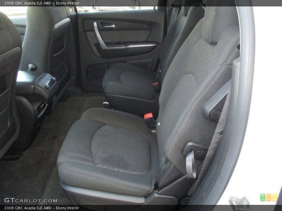 Ebony Interior Rear Seat for the 2008 GMC Acadia SLE AWD #78210244