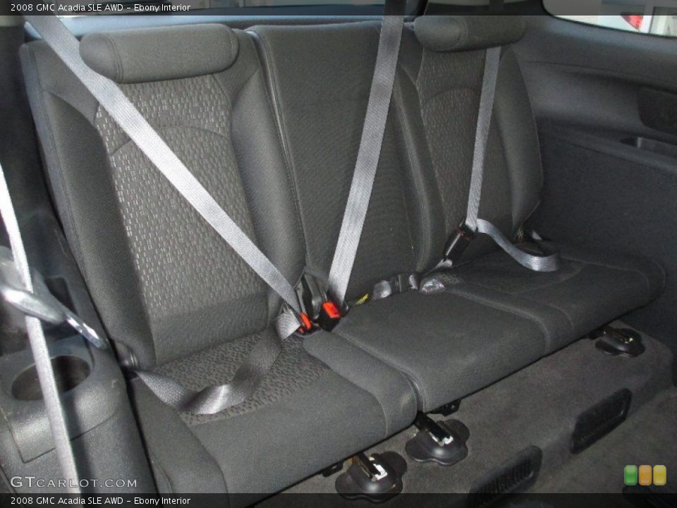 Ebony Interior Rear Seat for the 2008 GMC Acadia SLE AWD #78210285