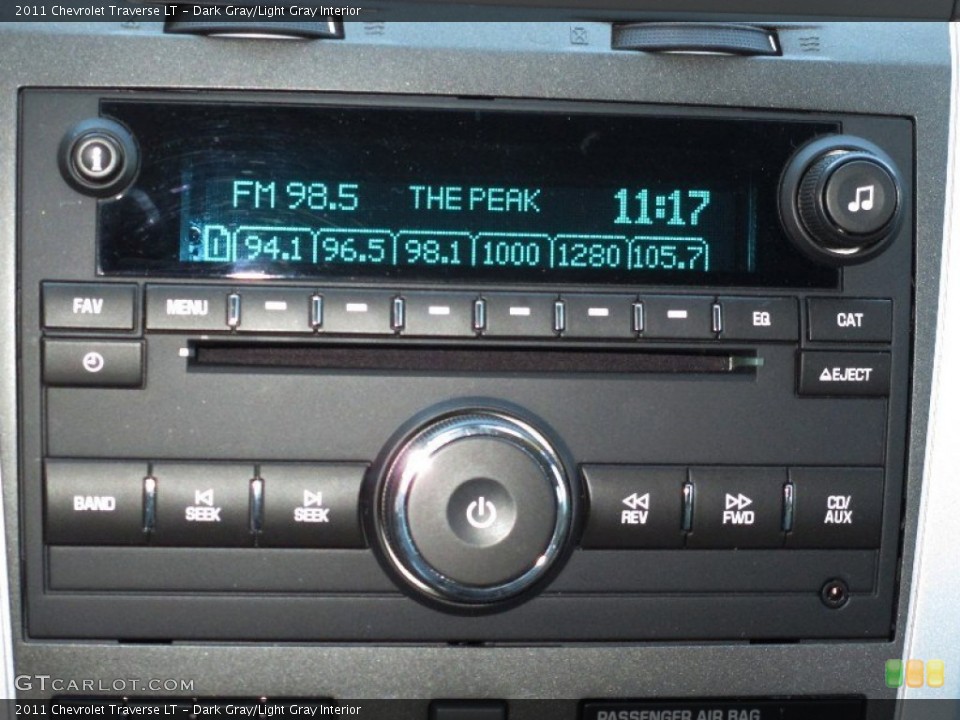 Dark Gray/Light Gray Interior Audio System for the 2011 Chevrolet Traverse LT #78210498