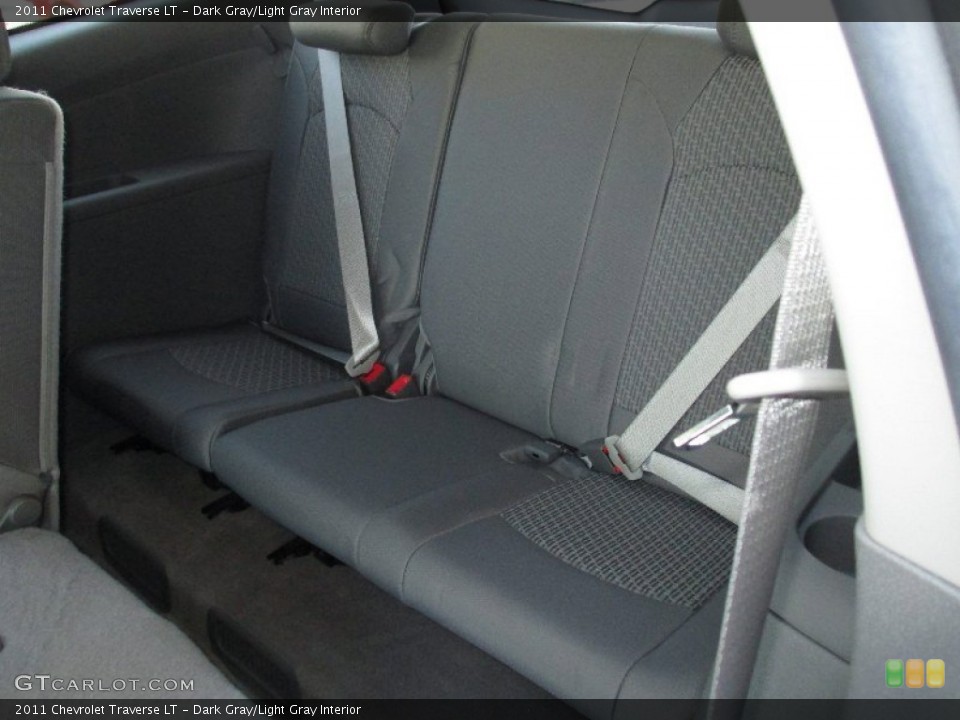 Dark Gray/Light Gray Interior Rear Seat for the 2011 Chevrolet Traverse LT #78210687