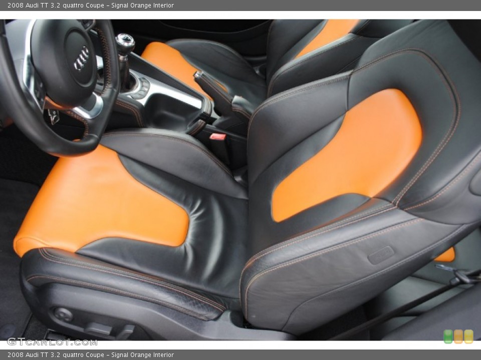 Signal Orange Interior Front Seat for the 2008 Audi TT 3.2 quattro Coupe #78211566