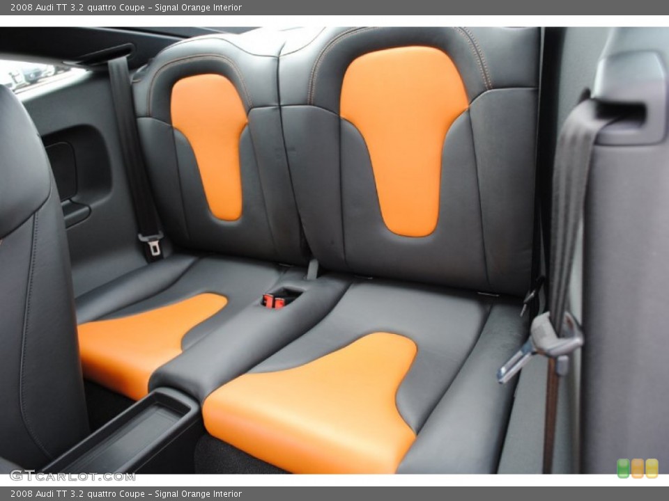Signal Orange Interior Rear Seat for the 2008 Audi TT 3.2 quattro Coupe #78211572