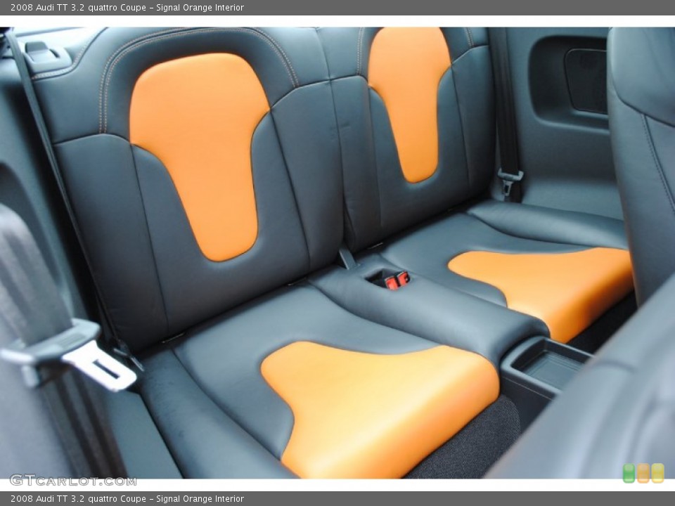 Signal Orange Interior Rear Seat for the 2008 Audi TT 3.2 quattro Coupe #78211785