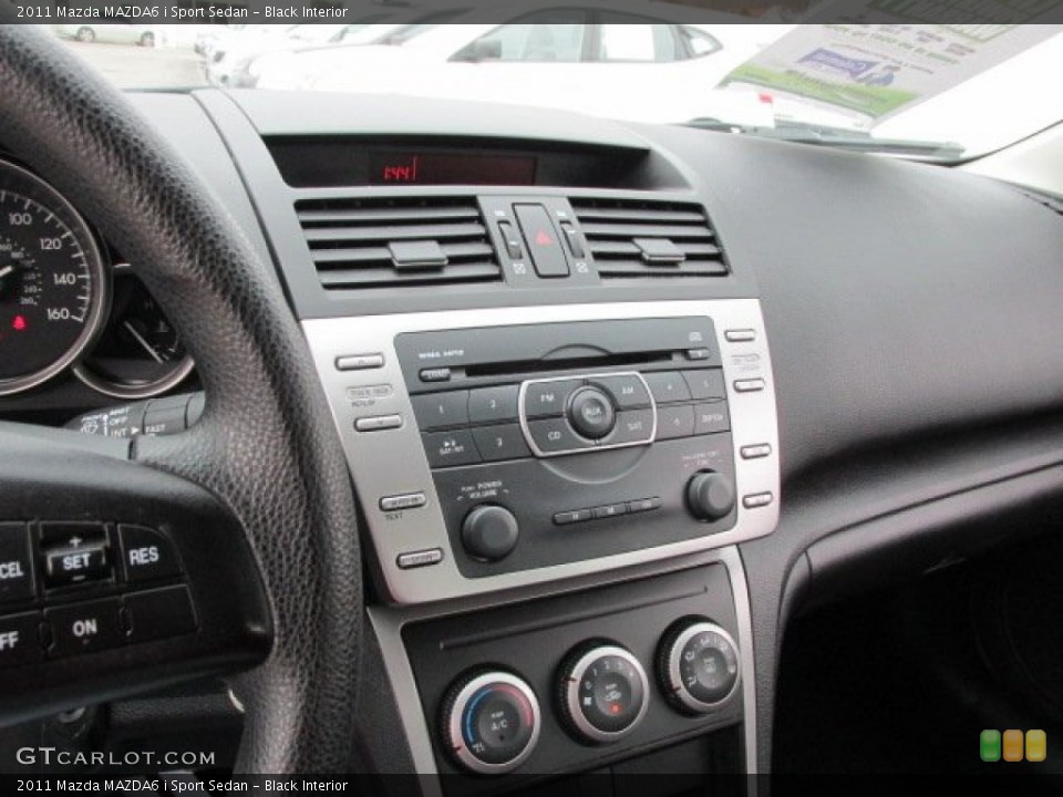 Black Interior Controls for the 2011 Mazda MAZDA6 i Sport Sedan #78214783