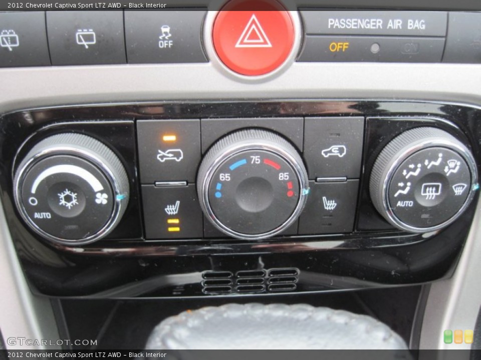 Black Interior Controls for the 2012 Chevrolet Captiva Sport LTZ AWD #78214801