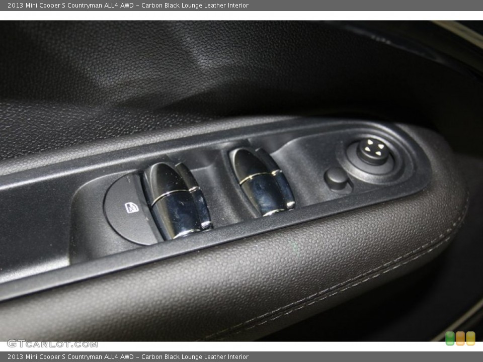 Carbon Black Lounge Leather Interior Controls for the 2013 Mini Cooper S Countryman ALL4 AWD #78214842