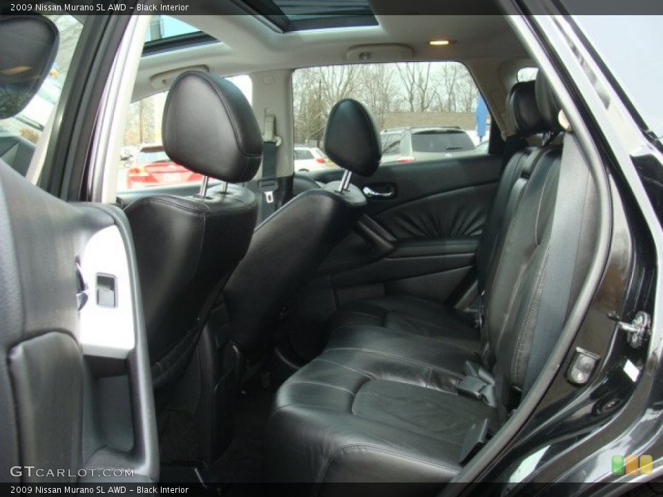 Black Interior Rear Seat for the 2009 Nissan Murano SL AWD #78214861