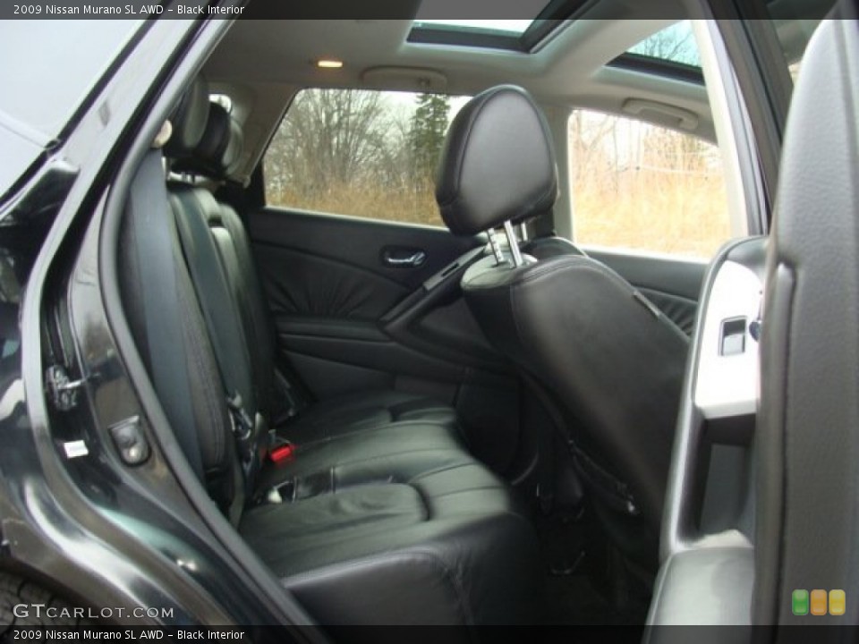 Black Interior Rear Seat for the 2009 Nissan Murano SL AWD #78214903