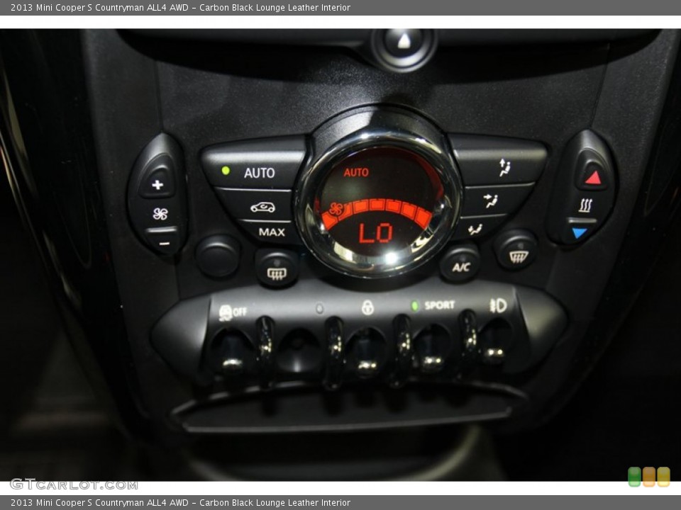 Carbon Black Lounge Leather Interior Controls for the 2013 Mini Cooper S Countryman ALL4 AWD #78214918