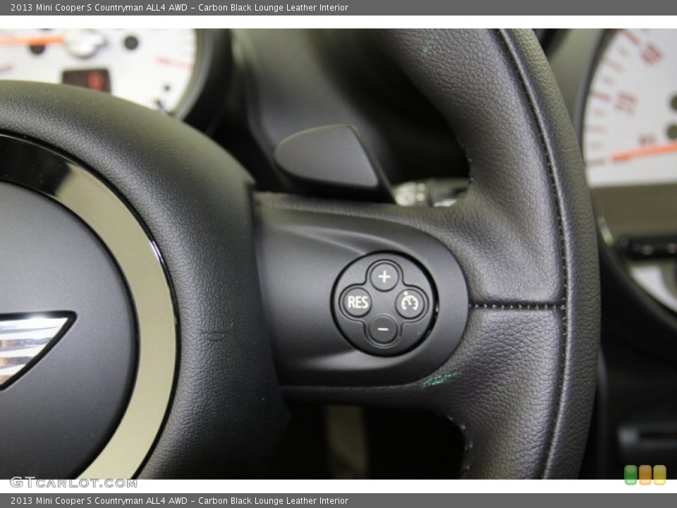 Carbon Black Lounge Leather Interior Controls for the 2013 Mini Cooper S Countryman ALL4 AWD #78215020