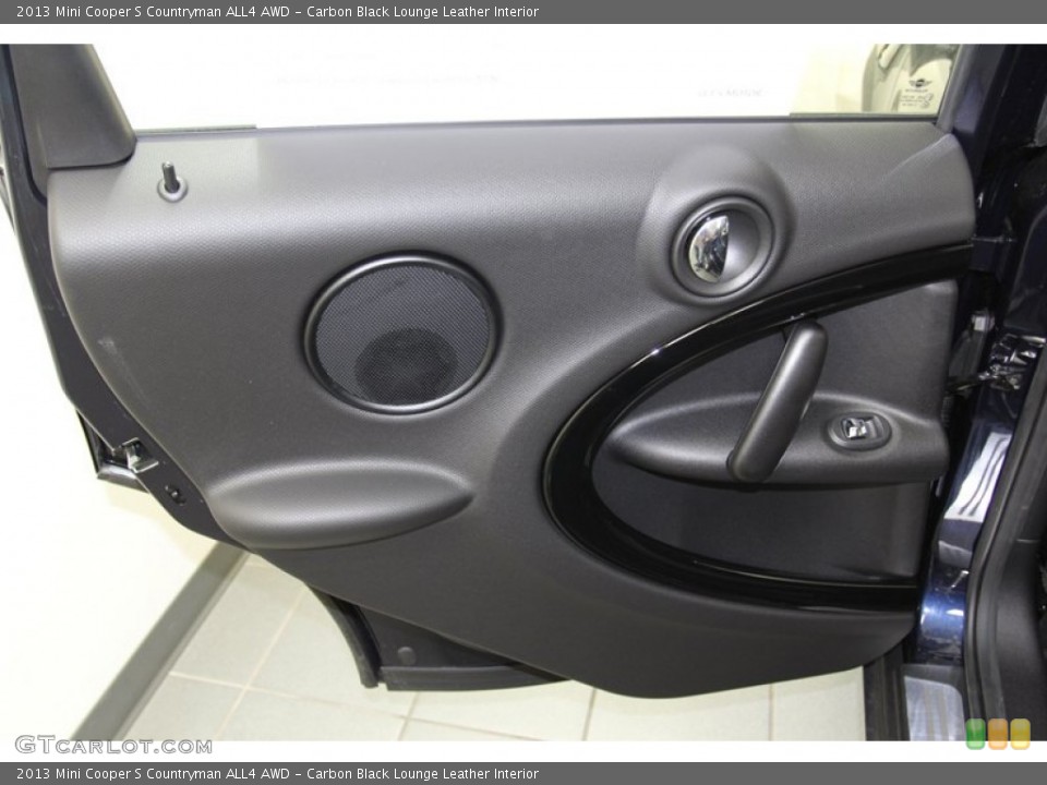 Carbon Black Lounge Leather Interior Door Panel for the 2013 Mini Cooper S Countryman ALL4 AWD #78215089