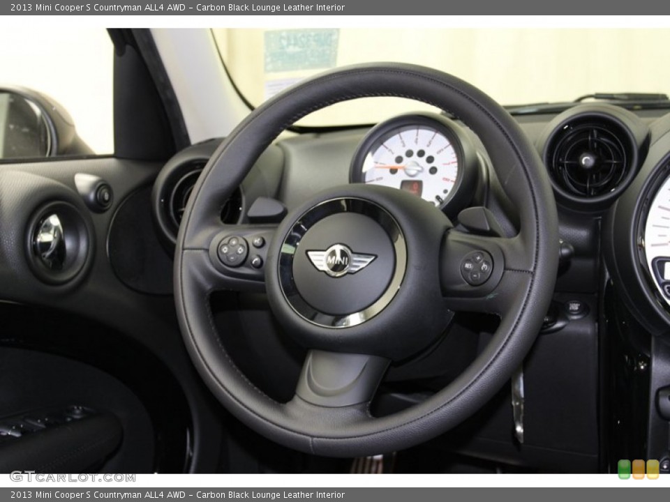 Carbon Black Lounge Leather Interior Steering Wheel for the 2013 Mini Cooper S Countryman ALL4 AWD #78215112